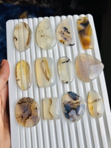 Lote de Gemas Sueltas de Ágata de Montana 100% Natural, Cabujones de Ágata de Montana de Formas Mixtas, Piedra de Cristal de Ágata Curativa, Suministro a Granel - Product Image 2