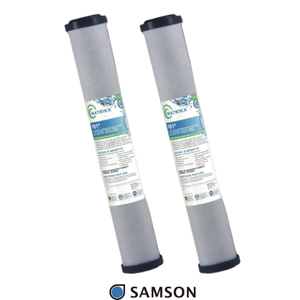 Cartouche de filtre à eau au charbon actif renouvelable de 20 pouces pour le traitement du chlore et de la chloramine – Option de remplacement - Product Image 1