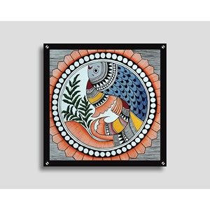 Caja de cuentas de oración de madera de mango Madhubani pintada a mano, ecológica, caja de regalo para uso doméstico, marca Aqudus Saleem, venta al por mayor en India - Product Image 5