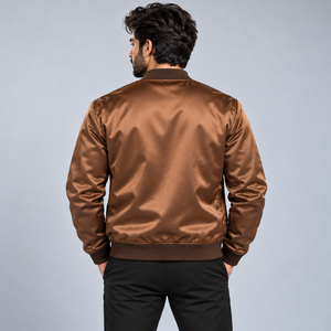 Mens Designer <b>Rhinestone</b> Satin <b>Jacket</b> Premium Shiny Crystal Decoration Stylish Bomber Coat Fashion Hip Hop Streetwear Luxury Par - Product Image 5