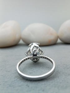 Custom Designed 1.5ct <b>Cushion</b> Cut VVS Lab Grown Diamond for Certified Prong Set Wedding Ring 14K/18K Gold Engagement Party - Product Image 2