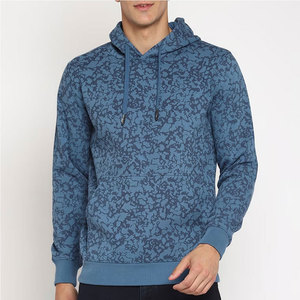 Sweats à capuche en gros pour hommes, sweats classiques vierges 100 % coton, sweats à capuche personnalisés en molleton avec impression en relief - Product Image 1