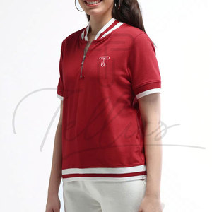 Camisas de Mujer al por Mayor de Alta Calidad, 100% Algodón, con Logotipo de Marca Personalizado, Transpirables, de Manga Corta y Talla Grande - Product Image 3