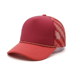 Casquette Trucker en Maille Rouge Personnalisable avec Panneau Avant Transparent, Réglable, Unisexe, Tendance Décontractée, Haute Qualité, Respirante, Printemps - Product Image 6