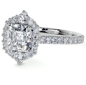 Asscher Cut Moissanite <b>Solitaire</b> Engagement Wedding Promise <b>Ring</b> 925 Sterling <b>Silver</b> 14K Gold Plated Luxury Prong Set for Women - Product Image 3