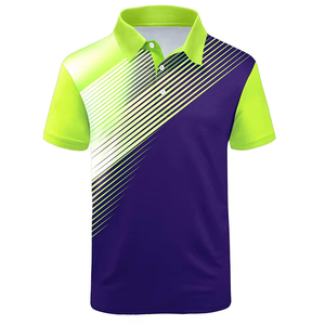 Polos de golf pour hommes en polyester, grande taille, sublimation haute performance, logo personnalisé, prix raisonnable - Product Image 1
