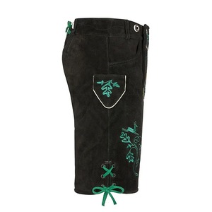กางเกงหนังบาวาเรียนสั่งตัดสำหรับผู้ชาย ทรง Trachten Lederhosen เอวกลาง สีพื้น แท้ๆ สำหรับเทศกาลอ็อกโทเบอร์เฟสต์ - Product Image 3