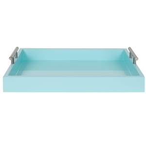 Bandeja de Servicio de Resina Epoxi de Primera Calidad con Asa de Metal, Bandeja Decorativa para Mesa de Centro, Precio de Venta para Exportación - Product Image 4