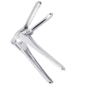 Spéculum vaginal manuel réutilisable en acier inoxydable de qualité médicale, type déclencheur à pression en plastique, pour examen gynécologique chirurgical - Product Image 2