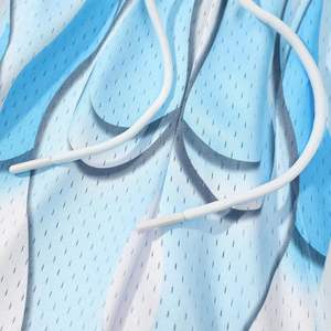 กางเกงบาสเก็ตบอลผ้าตาข่ายโพลีเอสเตอร์/คอตตอน เป็นมิตรกับสิ่งแวดล้อม แห้งเร็ว ระบายอากาศได้ดี กันยับ สวมใส่สบาย ทรงหลวม สไตล์สตรีท - Product Image 3