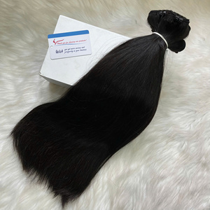 ผมต่อเวียดนามแบบตรงชนิด Super Double Drawn ขายดีที่สุด พร้อมส่ง คุณภาพสูง - Product Image 6