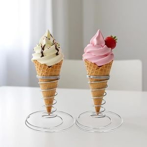 ที่วางโคนไอศกรีมสำหรับงานปาร์ตี้และงานอีเว้นท์ ชั้นวางโชว์โคนวาฟเฟิลแบบใช้ซ้ำได้ ทนทาน สำหรับโต๊ะของหวาน - Product Image 3
