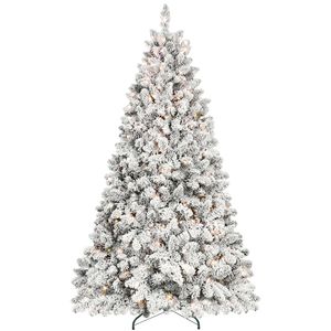 Albero di Natale Artificiale Pre-Illuminato da 2,1 m con 500 Luci UL, 45 Pigne e 1124 Punte Effetto Neve - Product Image 1