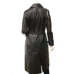 Manteau en cuir de qualité supérieure pour femmes adultes, manteau long en cuir sur mesure pour femmes, pour la vente en ligne - Product Image 2