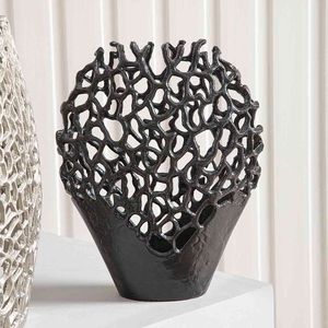 Vase à fleurs en métal de qualité supérieure, élégant centre de table décoratif pour la maison, le salon, les mariages et les événements, design moderne - Product Image 2