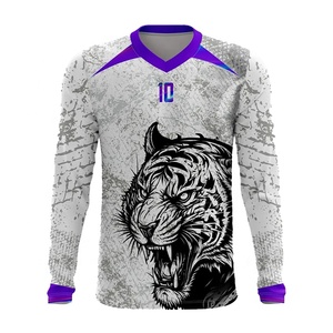 Meilleures ventes : Rashguard MMA unisexe à manches longues, coupe ajustée, col en V, imprimé dragon, anti-humidité, pour sports de plein air - Product Image 6