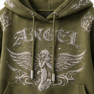 Sudadera con Pedrería Personalizada al por Mayor para Ropa Urbana Femenina - Fabricante y Proveedor OEM - Product Image 4