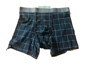 Calzoncillos bóxer de fibra de bambú tejidos de tiro medio para hombre, OEM de fábrica directa, con logo personalizado, transpirables, venta directa de fábrica India - Product Image 4