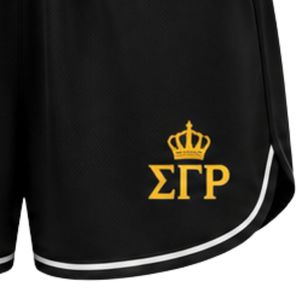 Sigma Gamma Rho Women's Performance Shorts <b>Black</b> Athletic Greek Sorority Running Gym Workout Sports Shorts Custom Activewear - Product Image 5