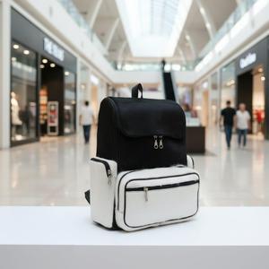 Mochila de cuero con pelo sintético a precio económico, estilo antibacteriano, doble correa, impermeable, portátil, venta al por mayor. - Product Image 4