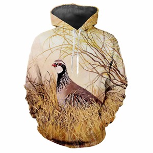Sudadera unisex de manga larga con estampado de cara de animal, impresión por sublimación, para otoño, para caza. - Product Image 2