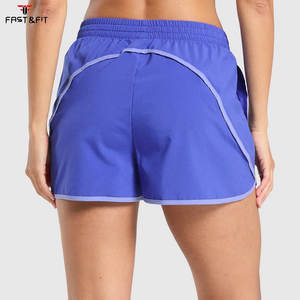 Shorts d'été pour femmes de haute qualité, 100% coton, légers, taille haute, coupe ajustée, impression de logo personnalisée, service OEM - Product Image 2