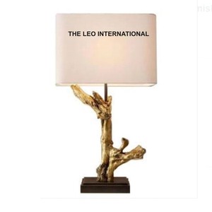 Lámpara de Mesa Moderna de Estilo Americano, Lámpara de Noche para Dormitorio, Luces para Bodas, Pantalla de Tela, Lámpara de Mesa de Lujo - Product Image 5