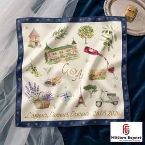 Bufanda Premium Personalizada con Impresión, Estilo Seda, Chal de Moda, Pañuelo para la Cabeza, Marca Privada, Fabricante Textil OEM ODM, Proveedor Personalizado - Product Image 4
