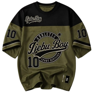 เสื้อยืดแขนสั้นผู้ชาย ผ้าฝ้ายเจอร์ซีย์ 100% คอกลม ลำลอง สปอร์ต พิมพ์ลาย ทรงปกติ - Product Image 5