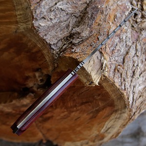 Couteau de traqueur droit Viking Art fait main en acier Damas de qualité industrielle ODM 3mm, manche Micarta, 10 pouces, pointe tombante, pour le camping - Product Image 5