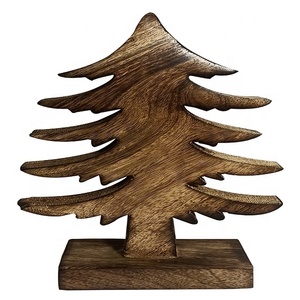 Venta al por mayor Artículo decorativo para el hogar Diseño EW Artesanía India Metal y madera Árbol de Navidad Decoraciones colgantes Acabado - Product Image 3