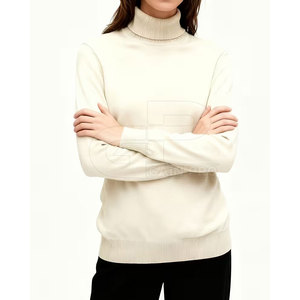 Sudadera de cuello alto para mujer, de algodón y forro polar, manga larga, informal, para gimnasio, fitness, entrenamiento, ropa deportiva - Product Image 4
