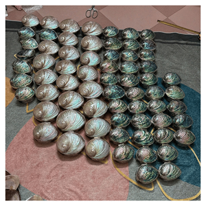 Iridescent <b>Shell</b> Jewelry Box created with natural mother of pearl <b>shell</b> and wooden frame for jewelry storage Vietnam origin - Product Image 3