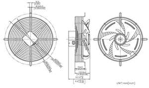 ประสิทธิภาพสูงภายนอกโรเตอร์ AC แกนพัดลม220โวลต์300*78มิลลิเมตร (AF30078-B) - Product Image 2