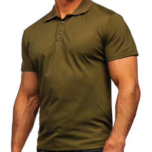 Polo de Manga Corta para Hombre con Logotipo Personalizado, Diseño Sólido Moderno, Tejido de Punto, Tallas Grandes Disponibles - Product Image 5