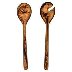 Cuillère à salade en résine, fourchette, ustensile de table fait main, idéal pour la cuisine, accessoire de table, outil léger - Product Image 2