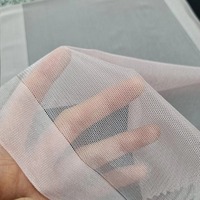 Tissu en dentelle de tulle extensible léger en Spandex/Nylon, qualité supérieure coréenne, couleur personnalisée, pour sous-vêtements, robes et mariages, fabriqué à Séoul