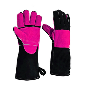 Gants de travail de soudage personnalisés avec logo, nouveau style, prix raisonnable, cuir de vachette de qualité supérieure, ignifuges, pour soudeurs - Product Image 1
