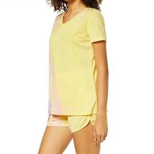 Conjunto de Top de Manga Corta y Pantalones Cortos para Mujer, Dos Piezas de Verano, 100% Algodón, Ropa de Mujer, Conjuntos de Mujer, Conjunto de 2 Piezas de Algodón - Product Image 5