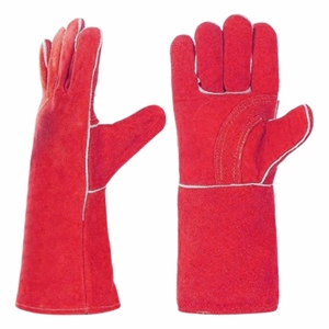 Vente flash - Gants de soudage en cuir de vachette renforcé, sécurité industrielle, résistants à la chaleur, ignifuges, 7 oz, 40 cm - Product Image 5