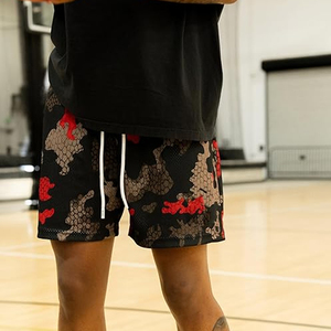 กางเกงวิ่งลายพรางผู้ชาย โลโก้แบบซับลิเมชั่นสั่งทำได้ ผ้าฝ้ายหนานุ่ม มีเชือกผูกเอว กางเกงออกกำลังกาย ขายส่งจำนวนมาก - Product Image 5