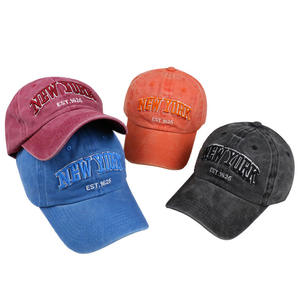 Gorras de Béisbol Deportivas al por Mayor con Logotipo Personalizado, Estilo Retro Vintage, de Algodón, Ajustables, sin Estructura, de Color Sólido, con Efecto Desgastado - Product Image 3