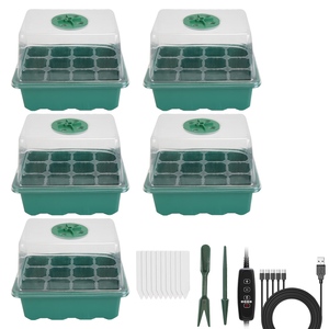 Kit di avviamento per semi a 5 vassoi con cupola a 5 livelli di umidità con luminosità a 5 livelli 4 timer per Greenhouse-5Packs interni - Product Image 6