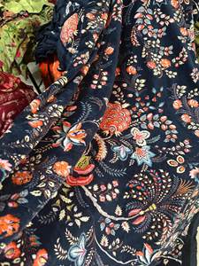 Tela de terciopelo de algodón con estampado floral, estilo indio, para tapicería, acolchado y decoración, tela de alta calidad, terciopelo natural de lujo - Product Image 5