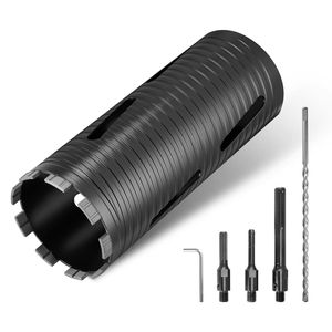 Punta diamantata per carotaggio a secco da 4 pollici di diametro, profondità di foratura 9 1/2 pollici, con attacco interno 5/8-11 per muratura e cemento - Product Image 1