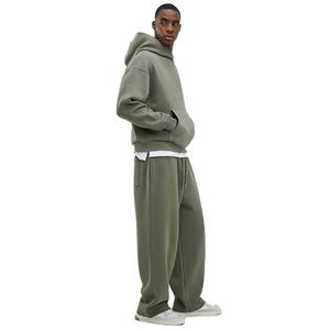 Custom High Quality Cotton Tracksuit Men Hoodie and Jogger Set <b>Oversized</b> Pullover Hoodies <b>Sweatpants</b> 2 Piece sweatsuits for Men - Product Image 1
