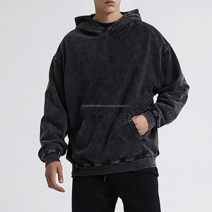 Fabricante de Sudaderas Vintage con Efecto Desgastado, Estilo Urbano Retro para Primavera, Sudadera con Lavado Ácido Personalizada para Uso Diario - Product Image 1