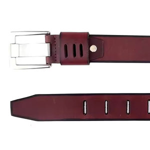Ceinture en cuir pour hommes, matériau durable avec ajustement réglable, parfaite pour les tenues professionnelles, les tenues décontractées et une utilisation quotidienne durable. - Product Image 2