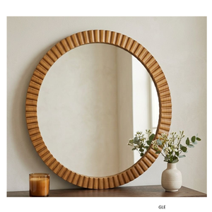 Rounded Corner Arch Bathroom Mirror for Wall Farmhouse Decorative Wall Mirror for Bedroom Living Room Vanity - Product Image 5