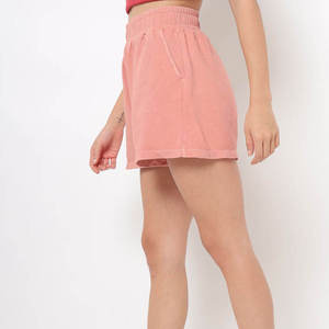 Shorts de Mujer Color Durazno, Cintura Elástica, Transpirables, con Botones, Estilo Urbano, Ligeros, Corte Regular, para Verano - Product Image 2